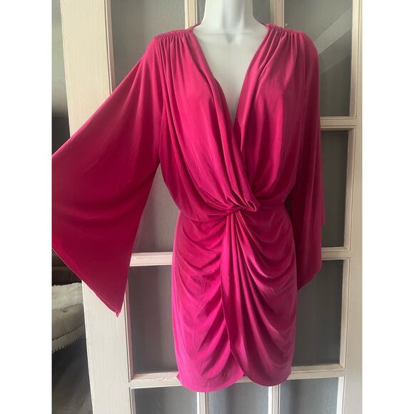 Revolve MISA Los Angeles Teget Draped Mini Cocktail Dress Size - Picture 4 of 10